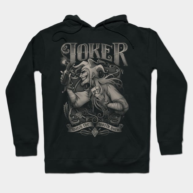 Joker - Watch the world burn Hoodie by Medusa Dollmaker